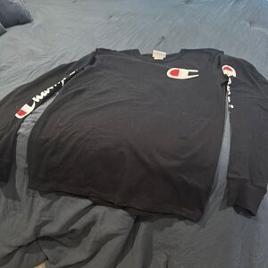 Champion Black Long Sleeve Shirt